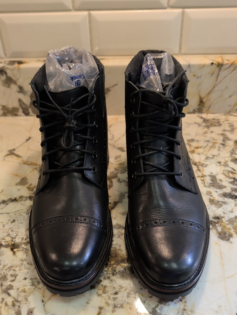 MEN'S MARK NASON, GENTLY PREOWNED BLACK SIZE 11.5 BOOTS